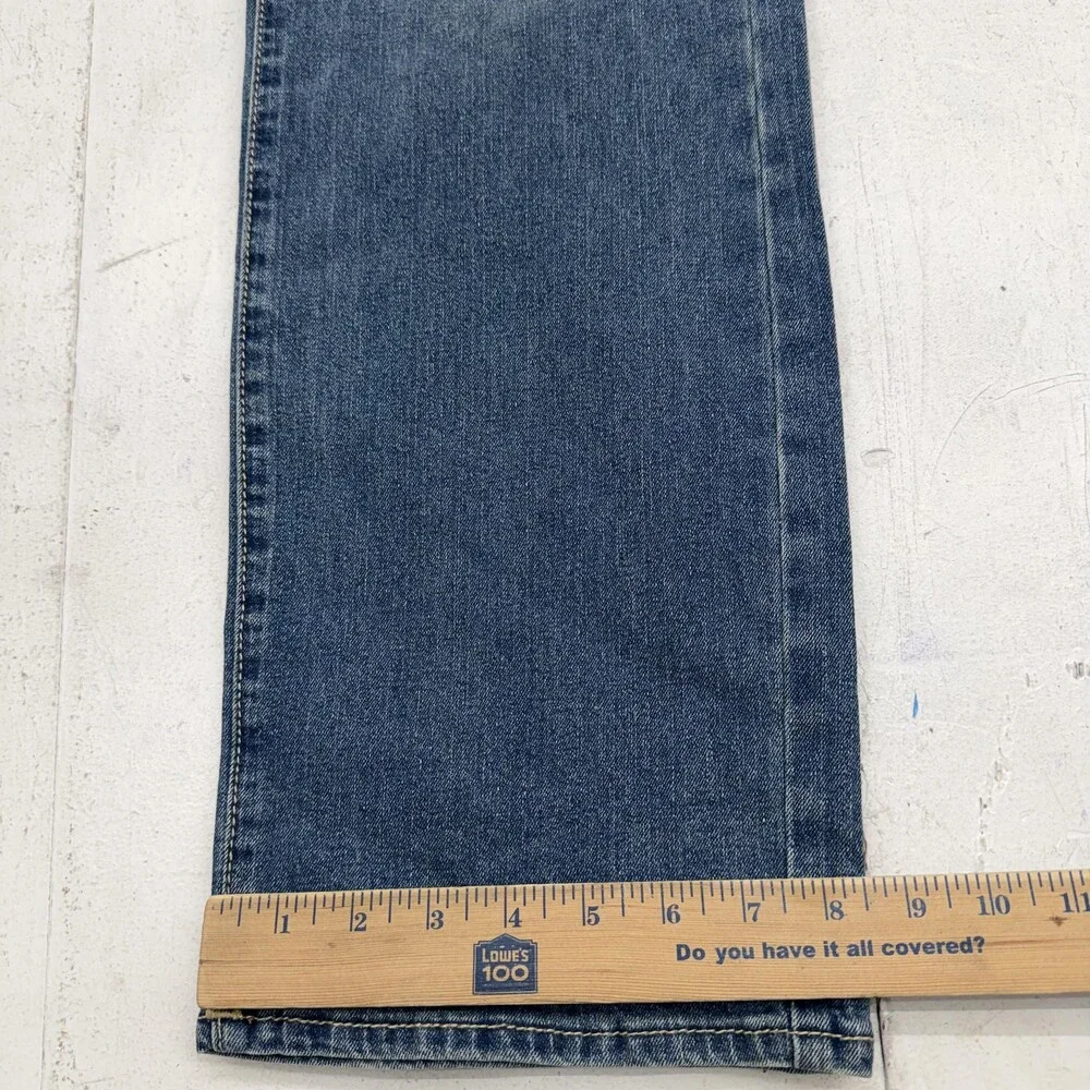 True Religion Ricky Relaxed Straight Jeans Mens 38x34 Medium Wash Denim Pants